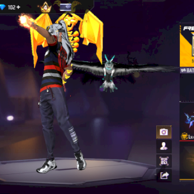 CONTA DE FREE FIRE COM SKIN RARAS