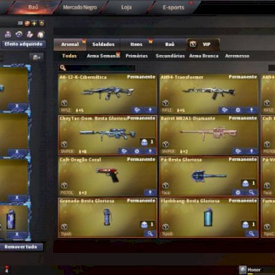 VENDO CONTA CROSSFIRE 12 VIPS VARIAS MN KIT COMPLETO BESTA GLORIOSA  275,00 R$