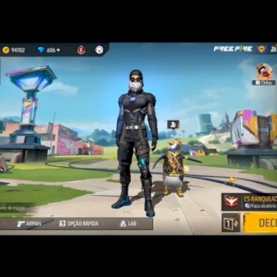 Conta free fire meio gemada