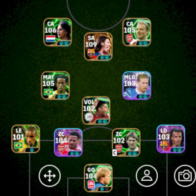 Conta de efootball boa, com a pontuação 3206, com Messi blitz culer do Barça