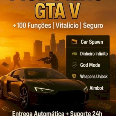 🎮🥷Mod Menu Gta V Completo, Vitalício E Seguro C/ +100 Mods