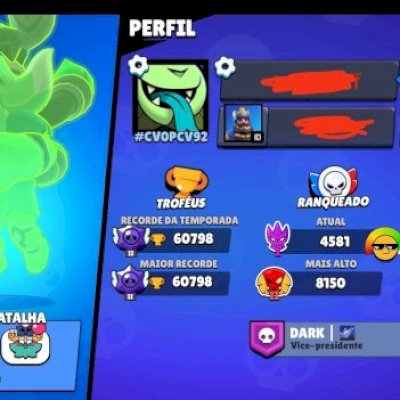 Conta com 1000 gemas e mega gemada + clash