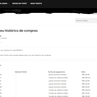 CONTA DE LOL E VALORANT