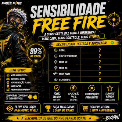 SENSIBILIDADE FREEFIRE ATUALIZADA
