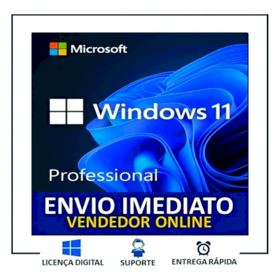 Licença Windows 11 Pro Chave Original Ativa Online Vitalícia