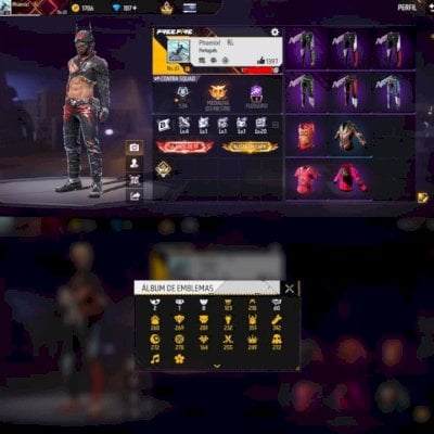 Conta de ff com passes antigos 1/2/3/4/5/6/7 Full dados