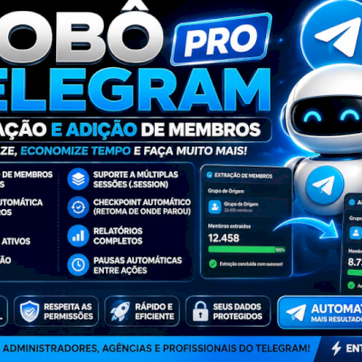 Bot Telegram | Extraia E Adicione Membros Automaticamente em Grupos Telegram!