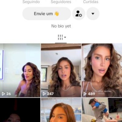 Vendo conta do tik Tok bem engajada