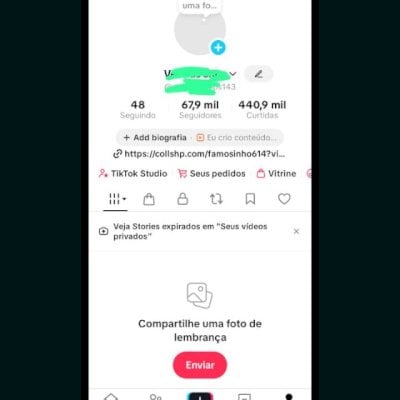 Vendo essa conta tik tok