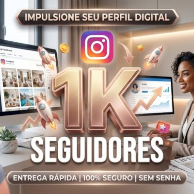 1000 Seguidores Instagram [Alta Qualidade] - Envio Rápido e Sem Senha
