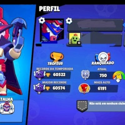 Conta Brawl Stars Rara com Skins Exclusivas e Alto Nível!