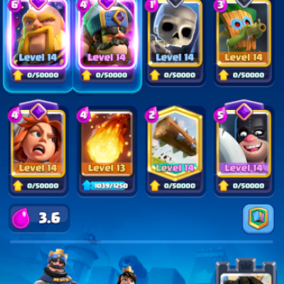 Conta muito gemada no clash royale
