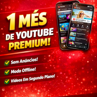 YOUTUBE PREMIUM + MUSIC PRO MENSAL - YT MSC YTB Google Sem Anúncios 30 dias