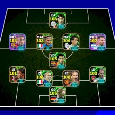 Conta effotebol com vários jogadores 100 de over