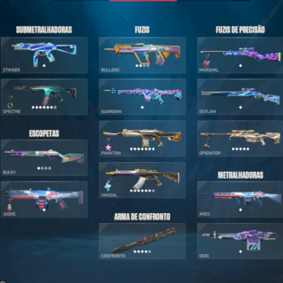 Conta Valorant com varias skins Plat1