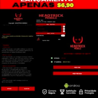 Todos vão tremer❗️🔞🔥 headtrick scarlet Premium (anti ban e anti Black list)🔥☠