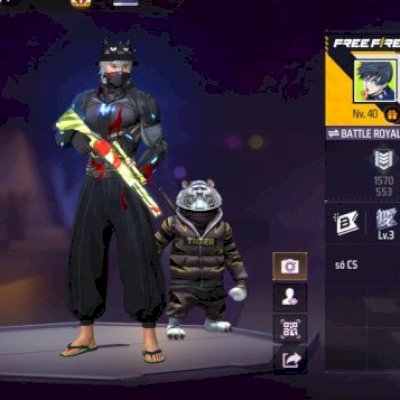 Conta Free Fire Nível 40 | Conta Secundária (Menos de 1 ano) | Com Passes, Emot