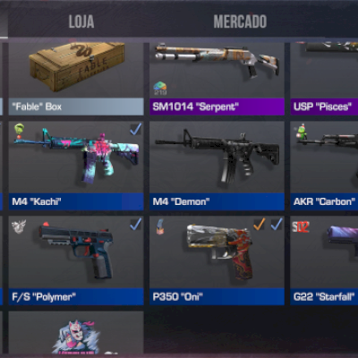 Conta Standoff 2 + ak com adesivo