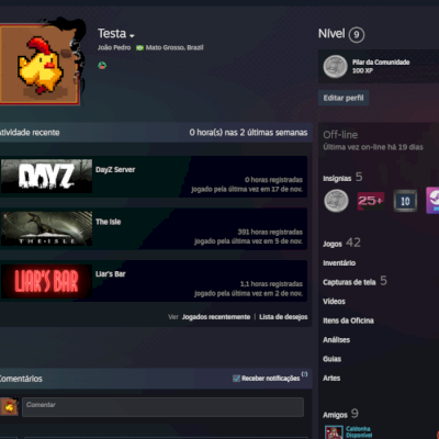 Conta steam varios jogos
