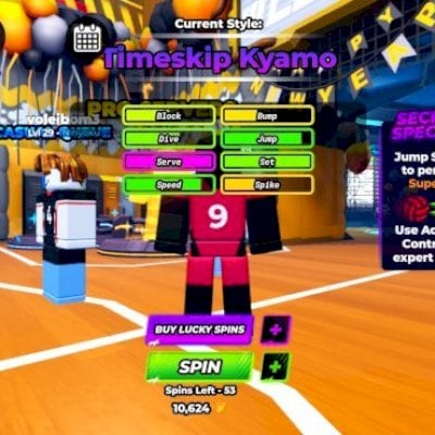 conta volleyball legends com tsh e tsk