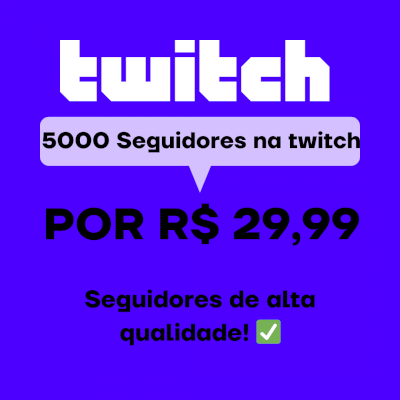 🚀(PROMOÇÃO DE NATAL) 5000 SEGUIDORES NA TWITCH! 🚀