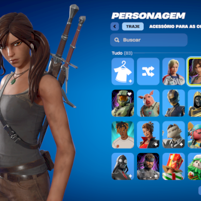 Conta Fortinite | 82 skins | Lara Croft | ENTREGA AUTOMÁTICA!