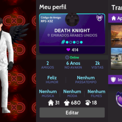 Conta de avakin  masculina lv29/30