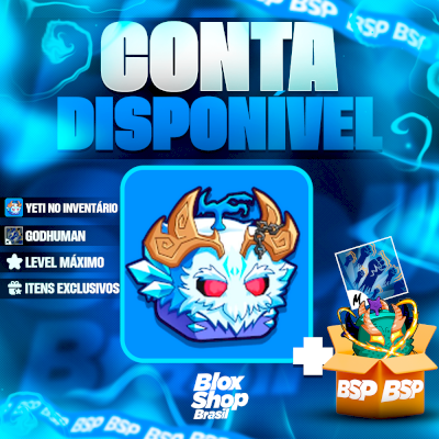 CONTA BLOX FRUITS > ❄️YETI NO INVENTÁRIO + 👊GODHUMAN + LEVEL MÁXIMO