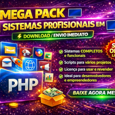 Mega Pacote Com 31 Sistemas Em Php envio imediato
