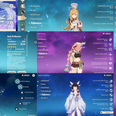 Genshin AR57 | Skirk C2R2 + Signature R2 | Columbina C2 | Aether | 3 Skins