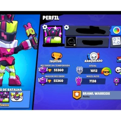 CONTA DE BRAWL STARS COM 55K E FAMA MARCIANA 3