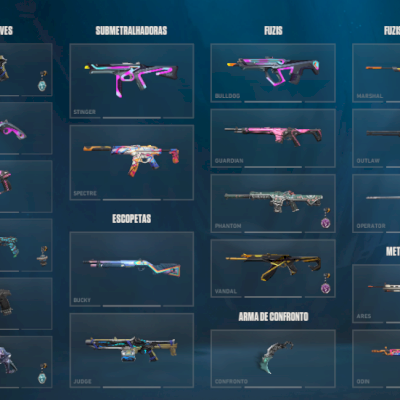 conta de valorant com muita skin