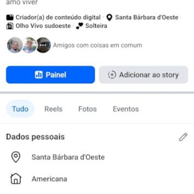 Conta Facebook antiga com 3,1 K seguidores