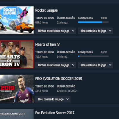 CONTA STEAM COM ROCKET LEAGUE PC - Desde 2017