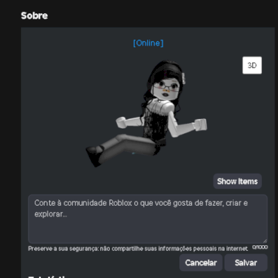 conta korblox ( muita skin, com toycode )