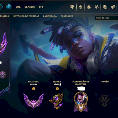 CONTA LOL MESTRE 200PDL+ / LV 101 / 119 SKINS / HONRA 4 / FULL ACESSO AOS DADOS