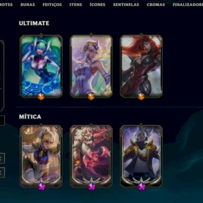 Conta LEAGUE OF LEGENDS - FULL CHAMPS - 249 SKINS - UNRANKED