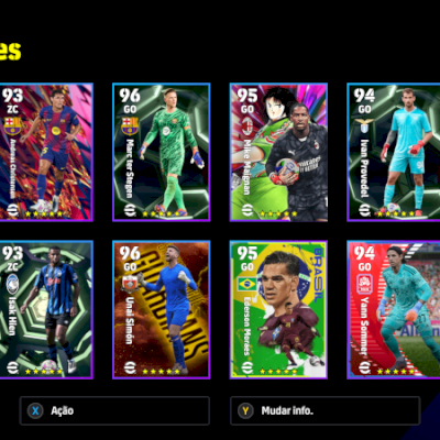 Conta Efootball 2026 Xbox recheada de épicos.