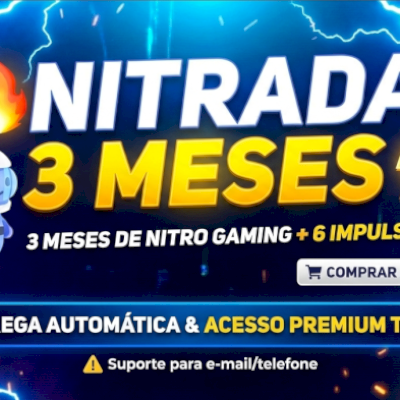 🔥 NITRADA 3 MESES | DISCORD NITRO GAMING | ENTREGA AUTOMÁTICA ⚡