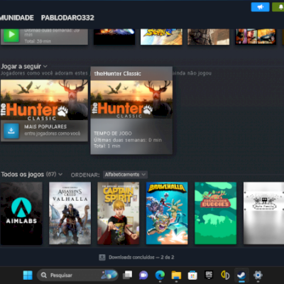 Vendo conta steam com mais de 300 reais gastos
