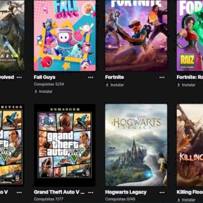 Conta epic ark world war z gta e +