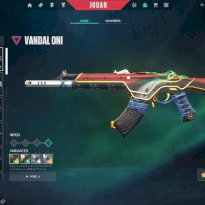 Conta Valorant com Karambit, Xenocaçadora, Kunai Floreterea, Leque e 3 Vandal