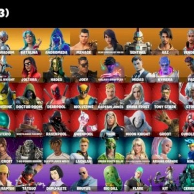 CONTA FORTNITE COM IKONIK/IKÔNIKO 2 PASSES DA MARVEL + 136 SKINS