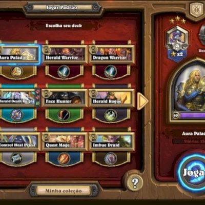 Conta Hearthstone Veterana - coleção sólida pronta pra jogar competitivo