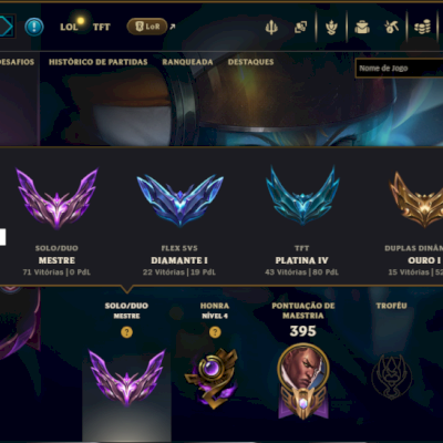 Mestre com TODOS os Champs e 65 Skins +1 Prestigio