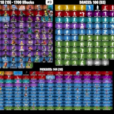 CONTA FORTNITE | 118 SKINS + MARVEL + 1700 VBUCKS | ENTREGA AUTOMÁTICA