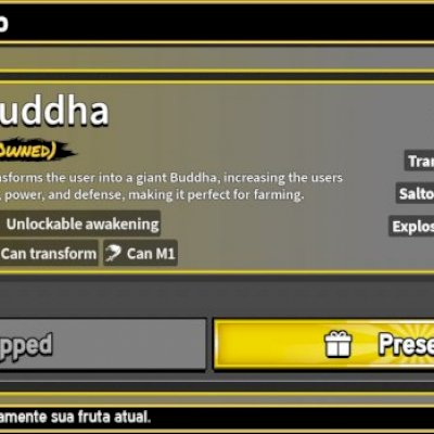 Conta de blox Fruit buddha perm e 2x money