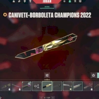 conta valorant com faca champions 2022