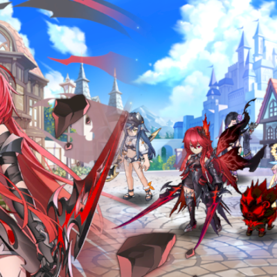 VConta Grand Chase Mobile + Elesis S e Arme S + Trajes
