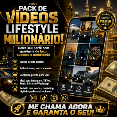 Pack de Vídeos Lifestyle Milionario!